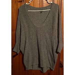 Express women’s sweater gray crewneck oversized size small